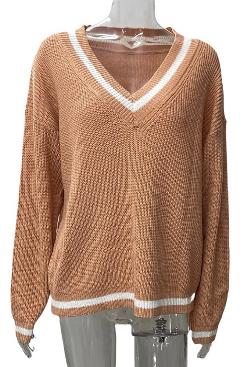 HWQ1099 Knit Crochet Sweater Top