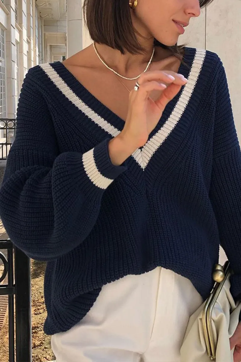 HWQ1099 Knit Crochet Sweater Top