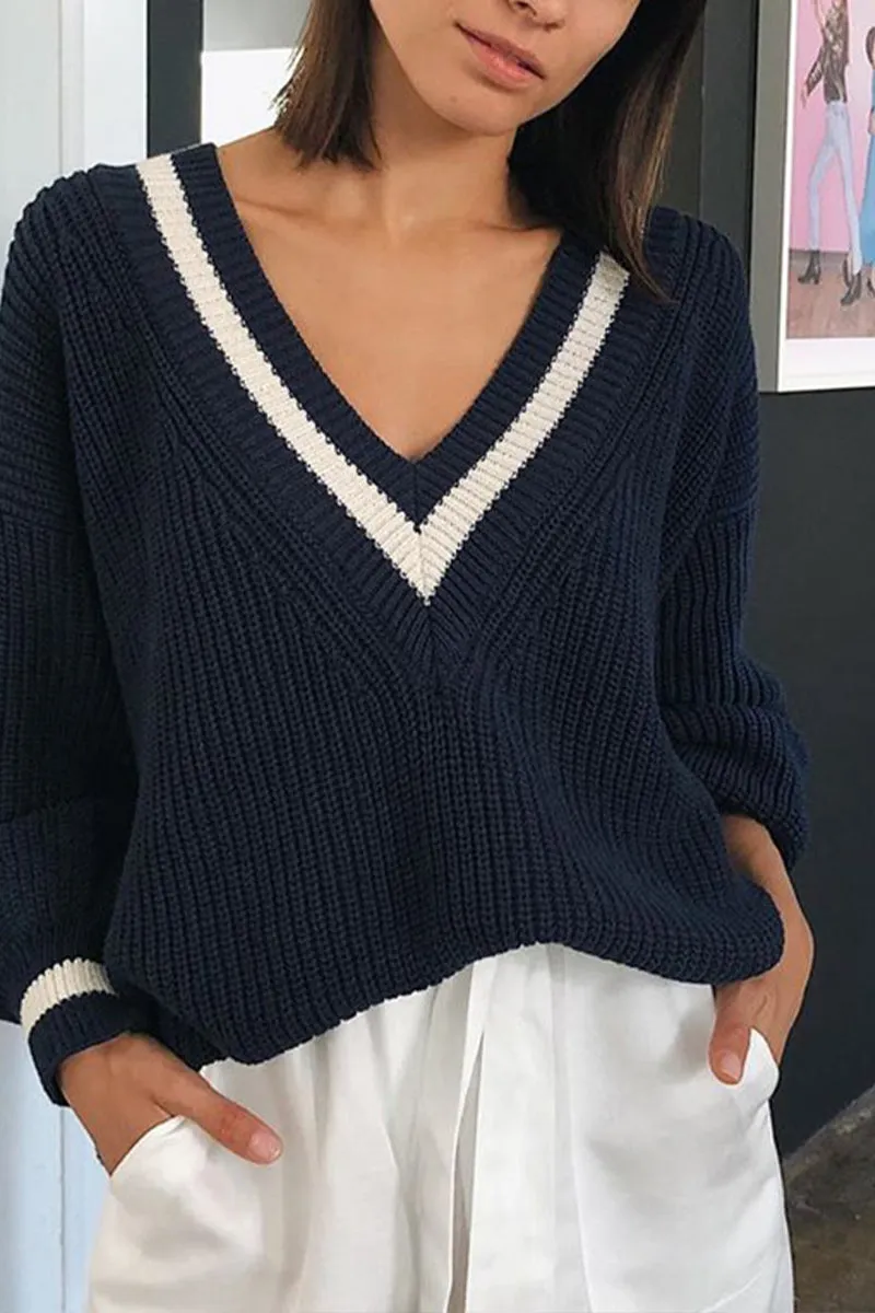 HWQ1099 Knit Crochet Sweater Top