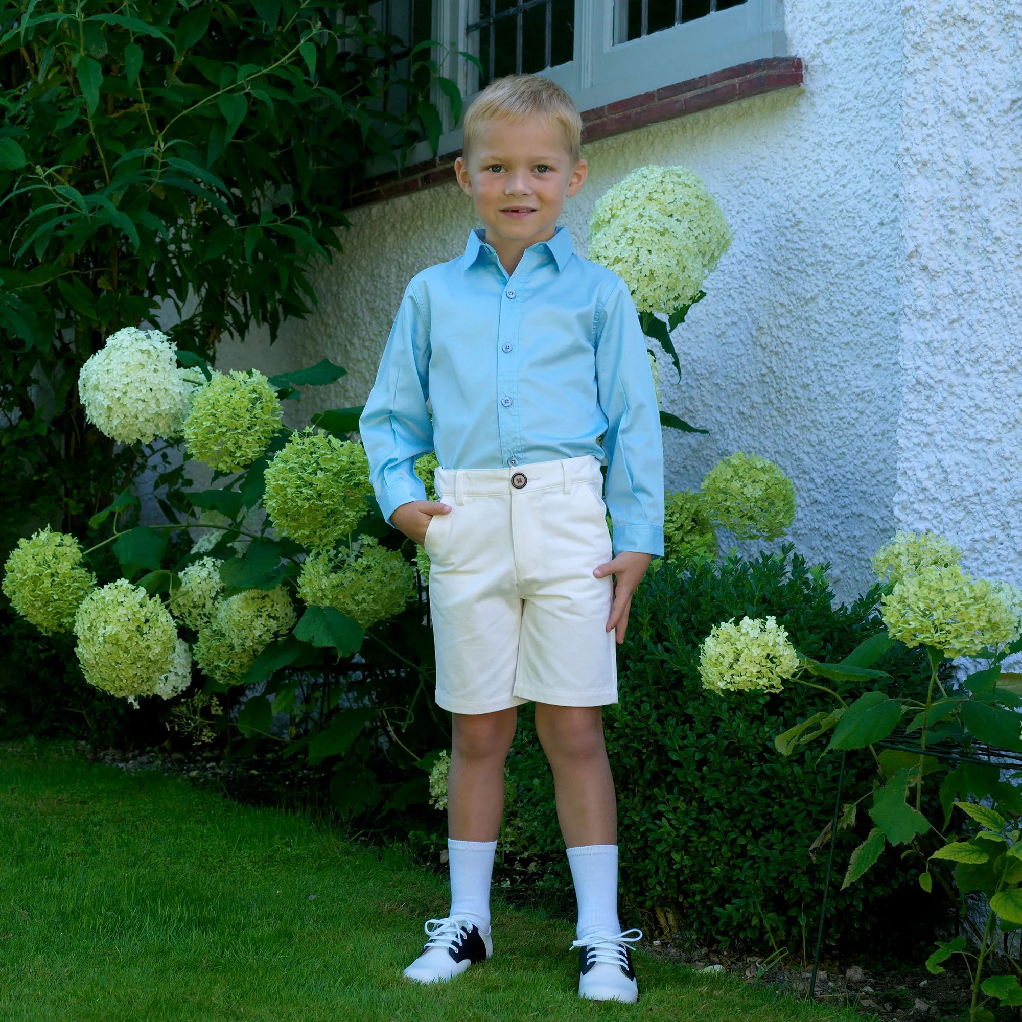 Ivory Chino Shorts