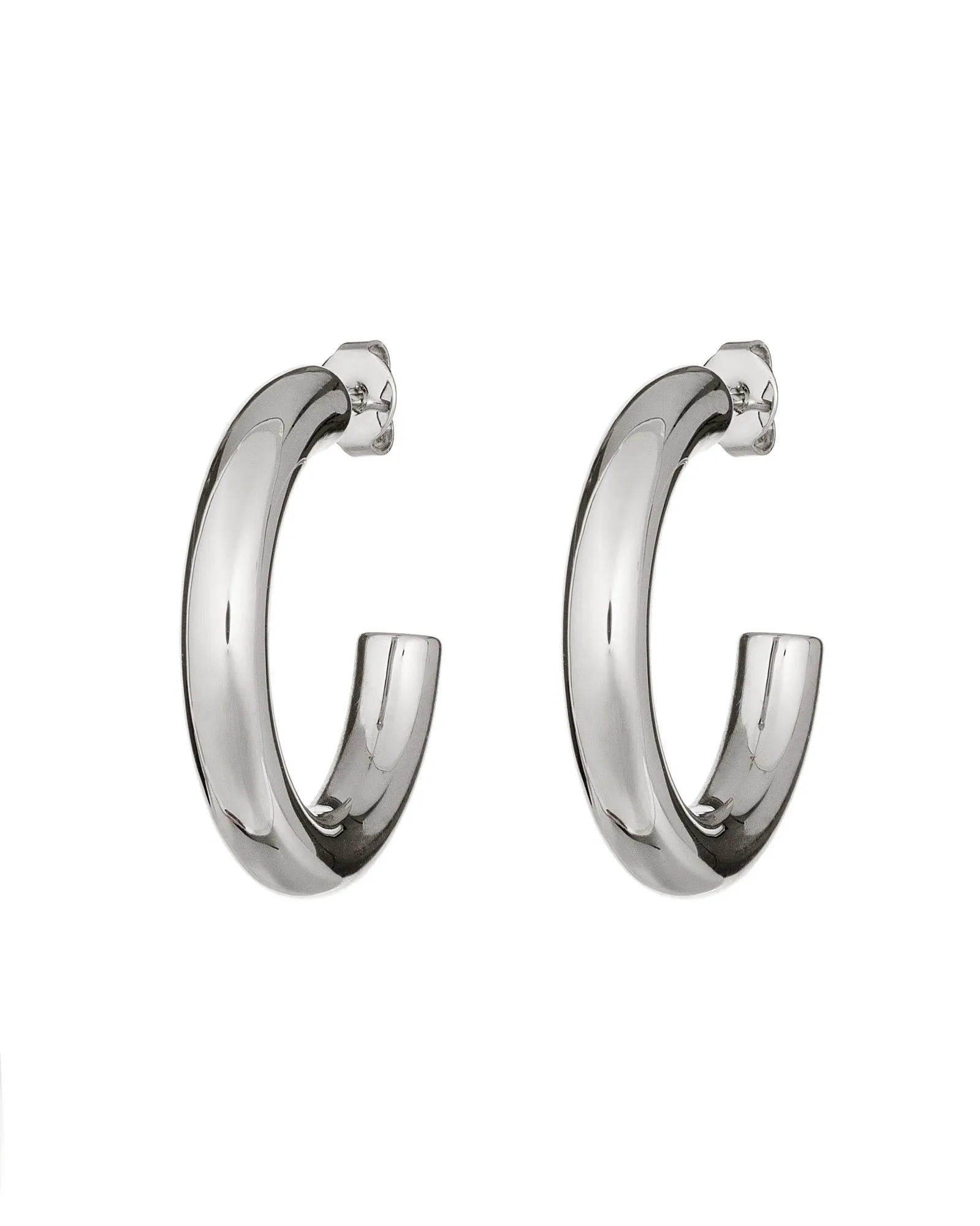 Jan Sale - Large Chunky Silver Hoops