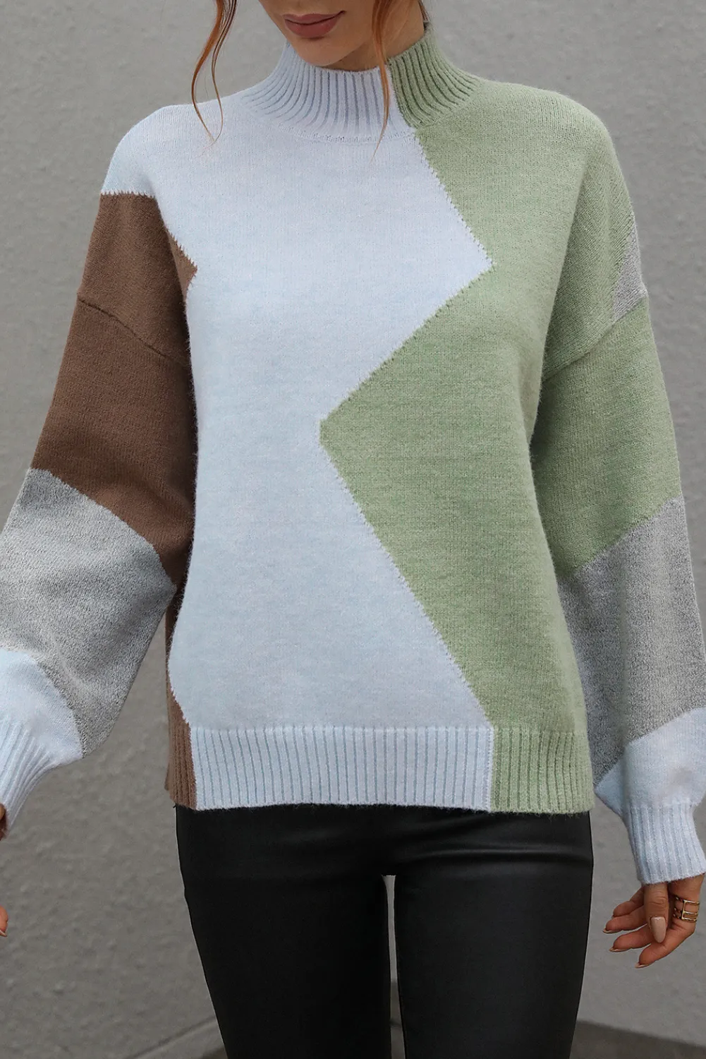 'Jed' Mock Neck Pullover Sweater (4 COLORS)