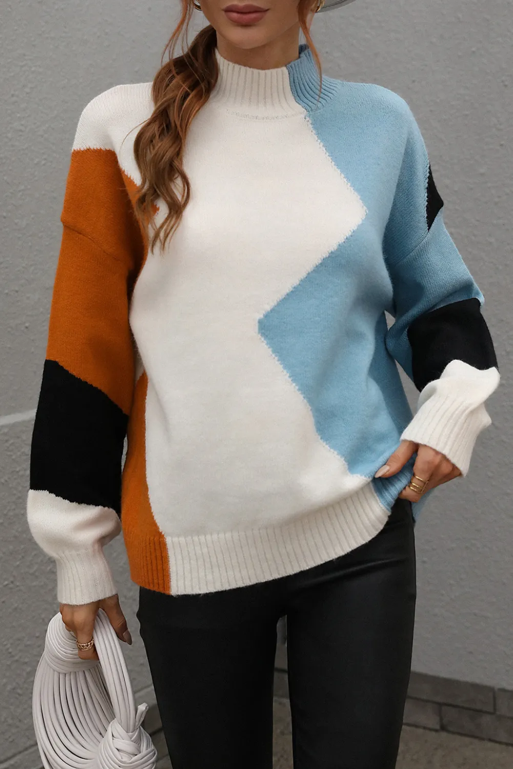 'Jed' Mock Neck Pullover Sweater (4 COLORS)