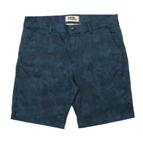 Knot Dark Blue Printed Chino Shorts