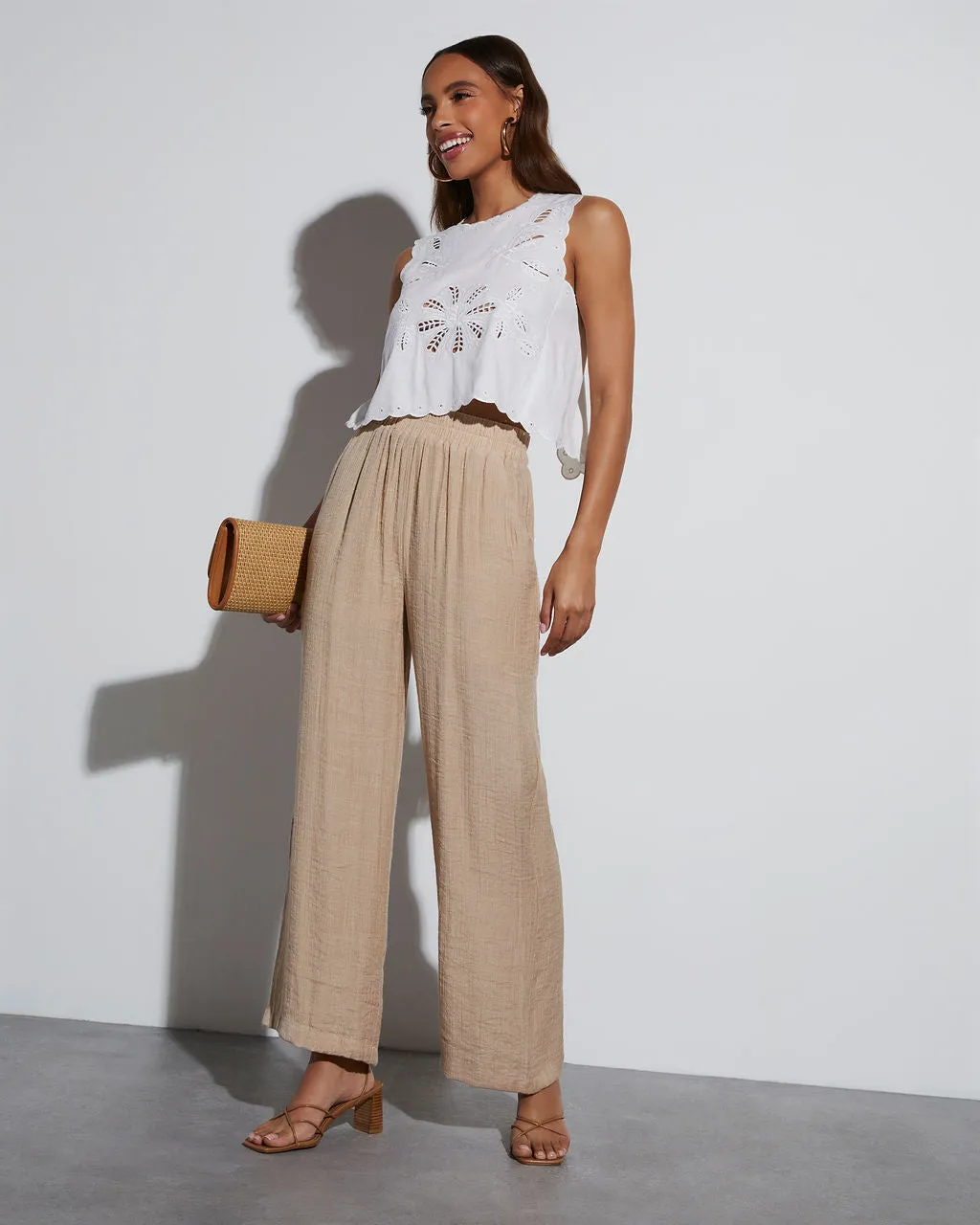 Lennon Eyelet Sleeveless Top