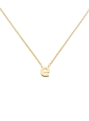 Letter 'e' Pendant Necklace