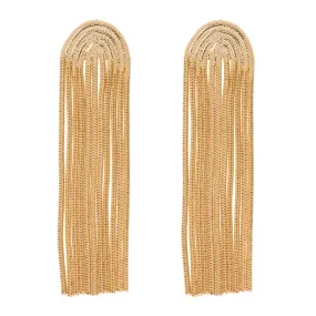 Lisanne - Long Arched Chain Party Earrings