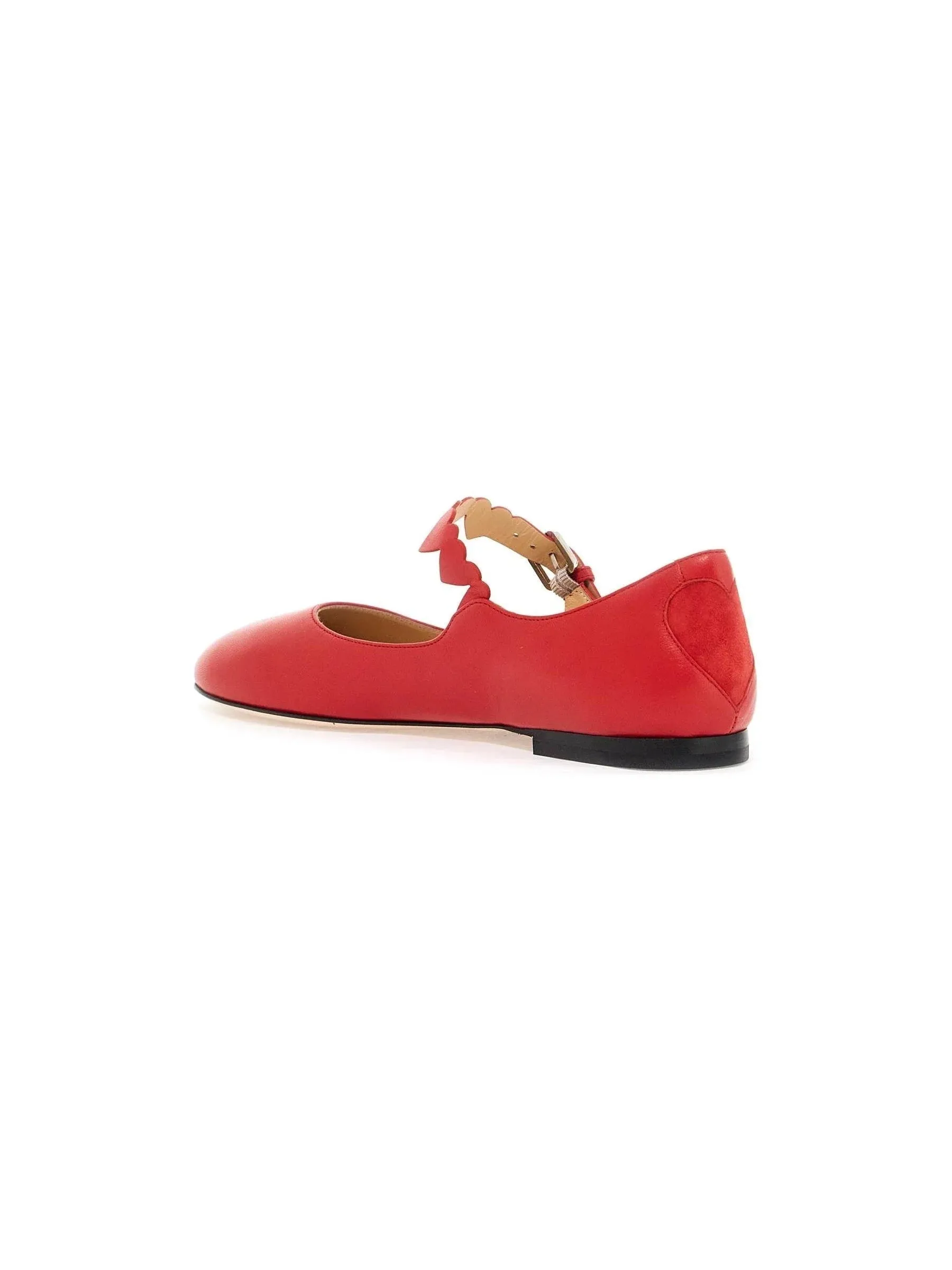 Little Heart Leather Mary Jane Flats