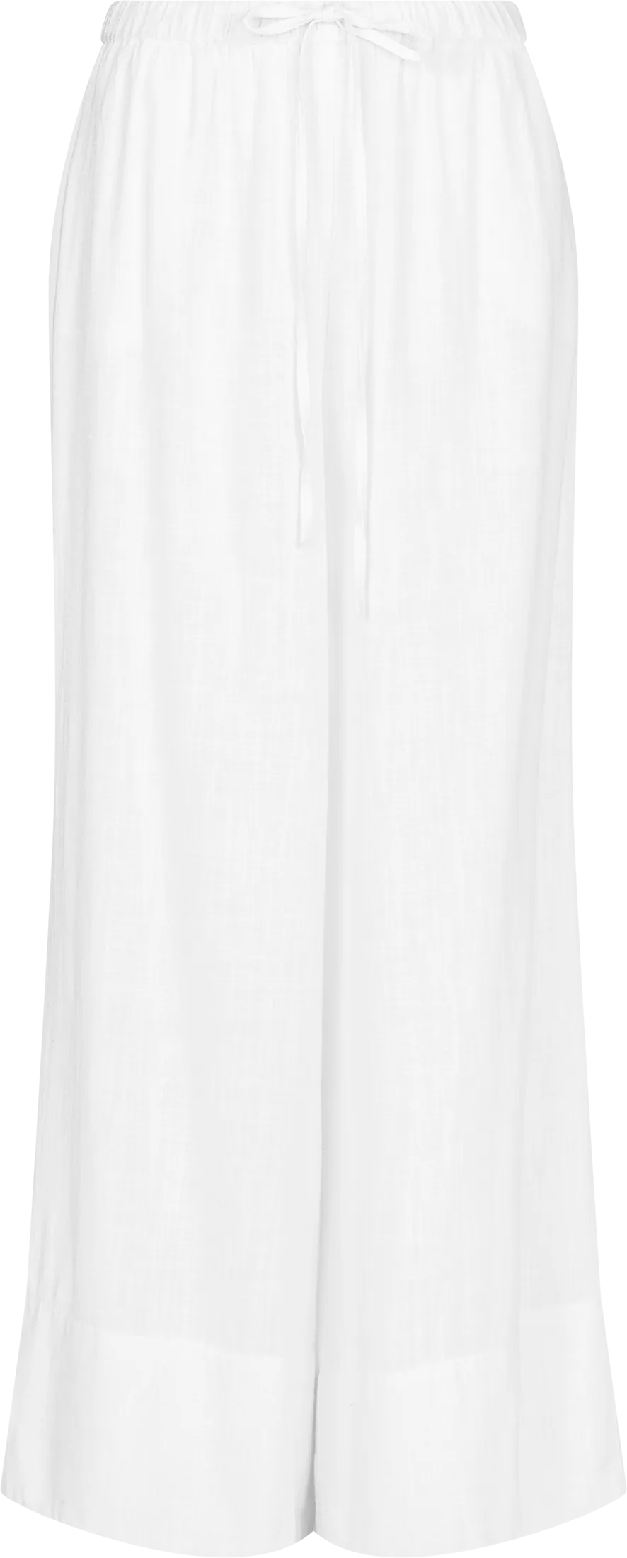 Liz Soft Linen Pants - White