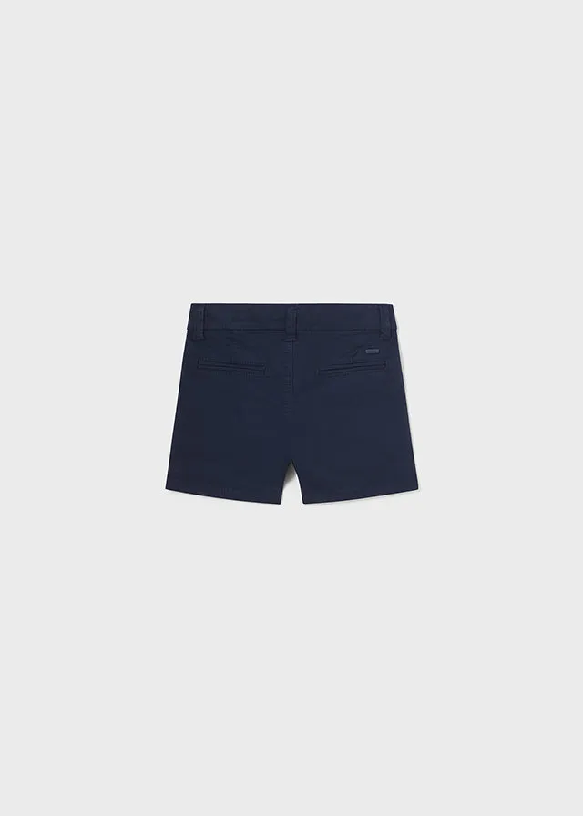 Mayoral Basic chino twill shorts Navy