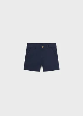 Mayoral Basic chino twill shorts Navy