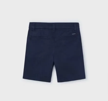 Navy Twill Chino Shorts