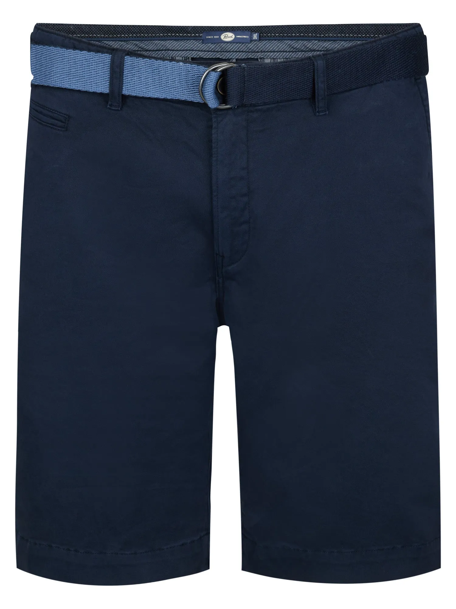 Plus Size Chino Shorts with Belt Waveview