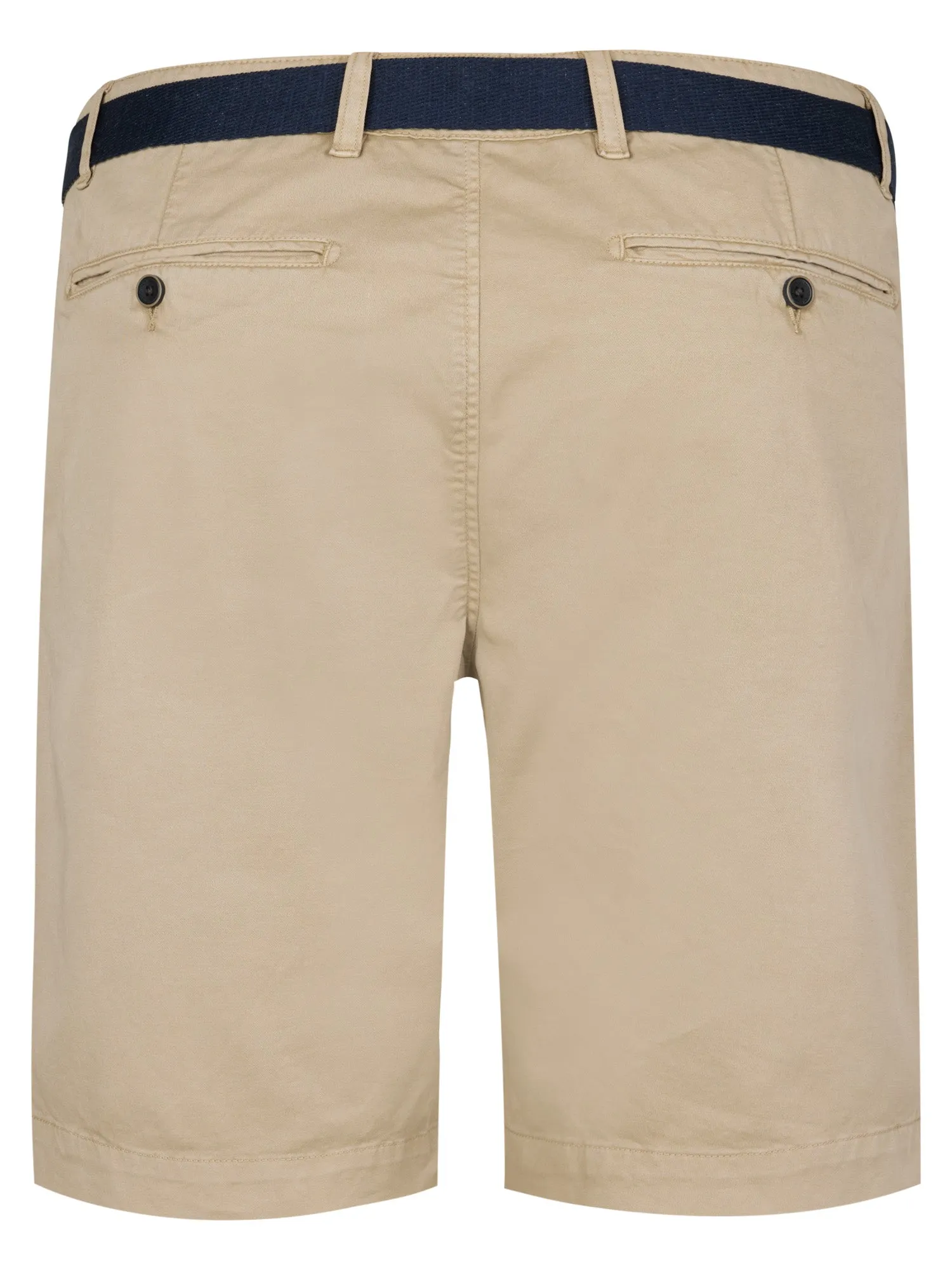 Plus Size Chino Shorts with Belt Waveview