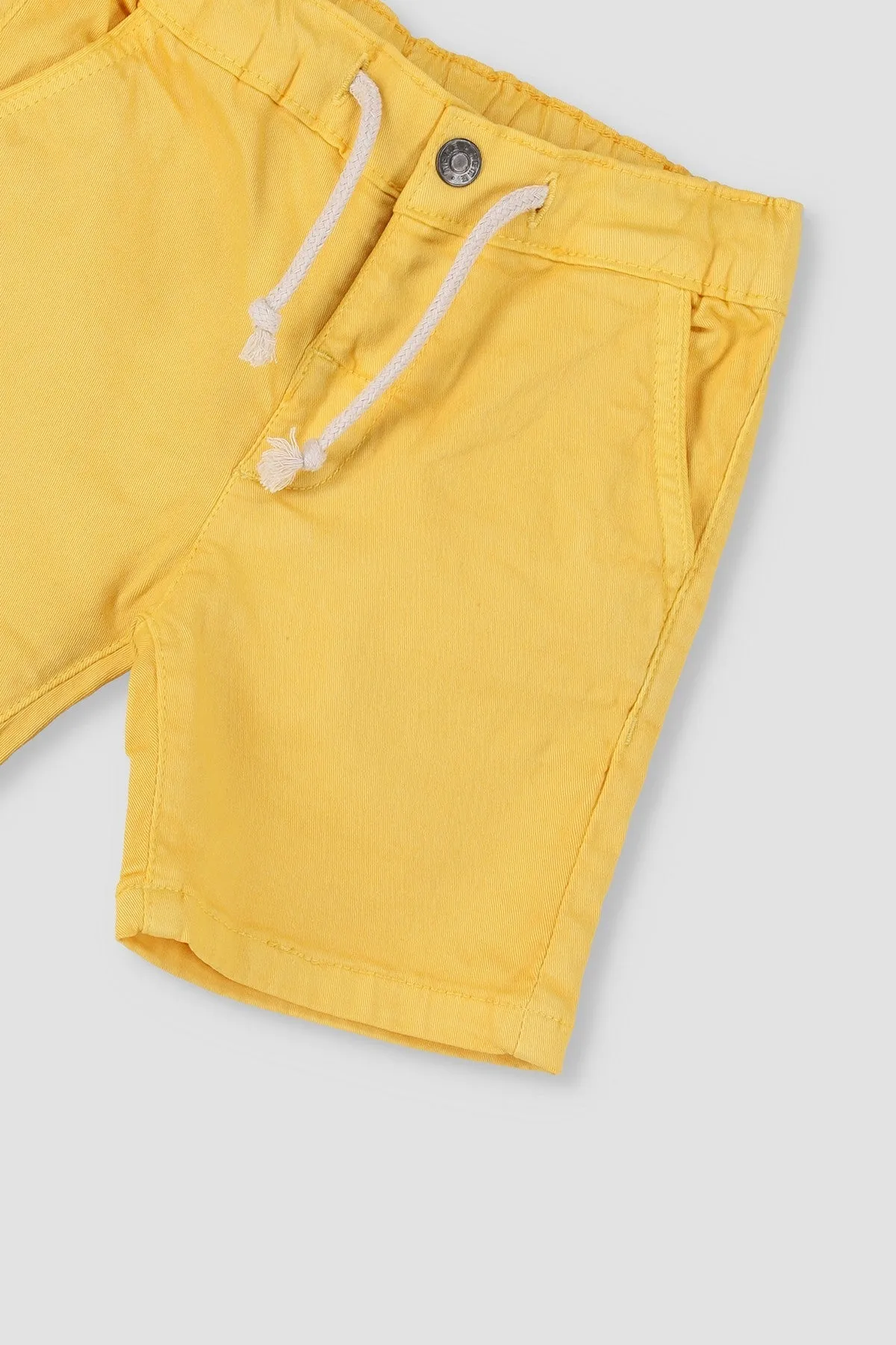 Poplin Short For Baby Boy - Ochre