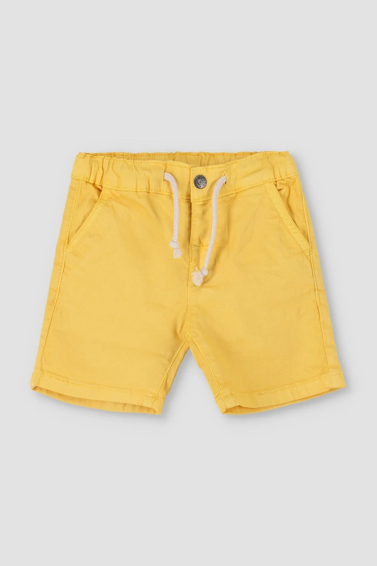 Poplin Short For Baby Boy - Ochre