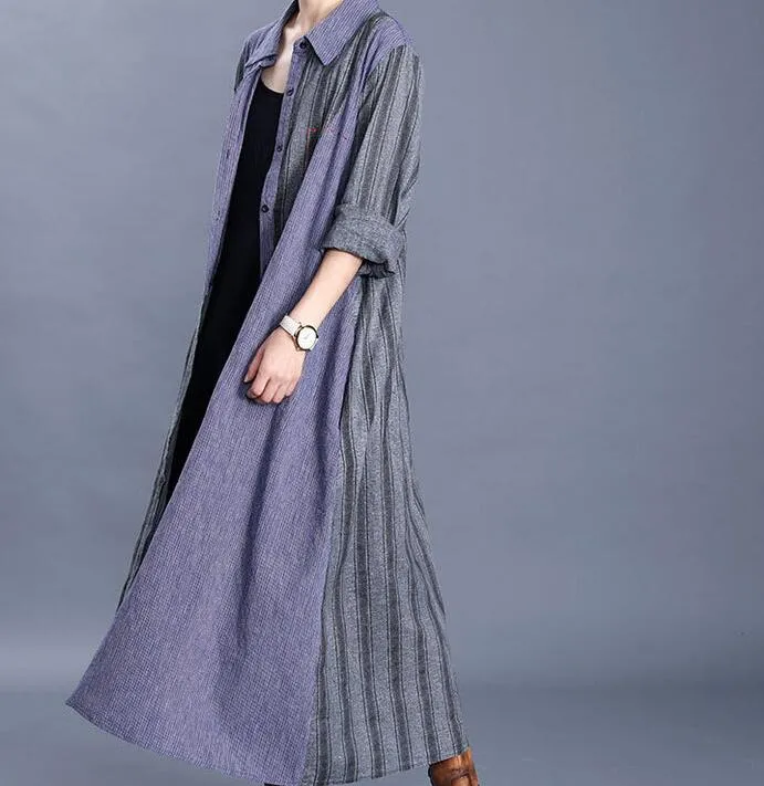 Shirt Dresses loose Linen Women  Dresses  LVSG200122