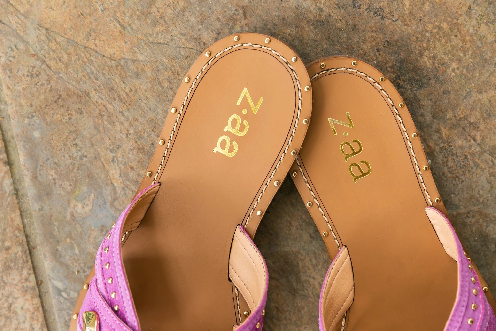 Slip-On Sandal with Stones