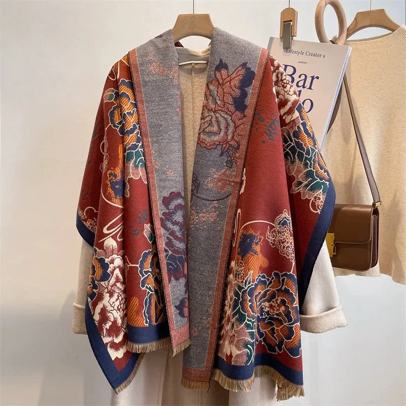 Smooth and Light Elegant Floral Shawl and Scarf Collection