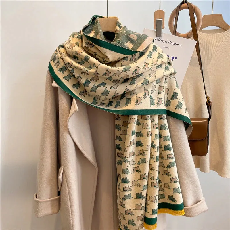 Smooth and Light Elegant Floral Shawl and Scarf Collection