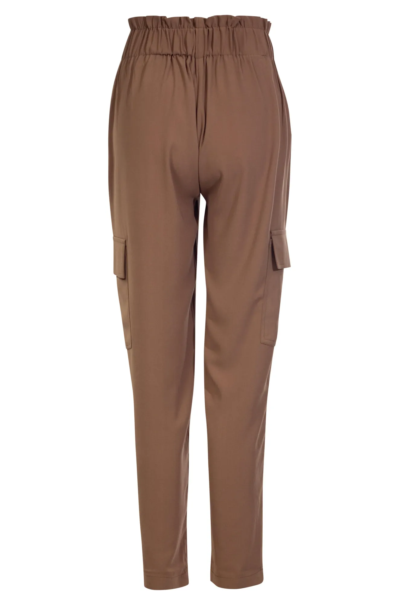 Soft Crepe Pants with patch pockets | MOCHA | 4303ZZ