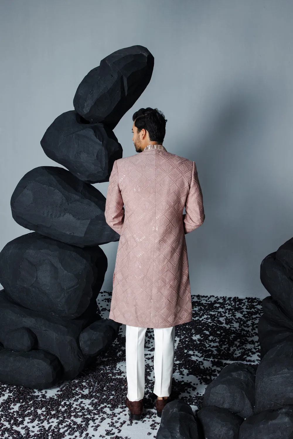 Soft Stone Sherwani Set