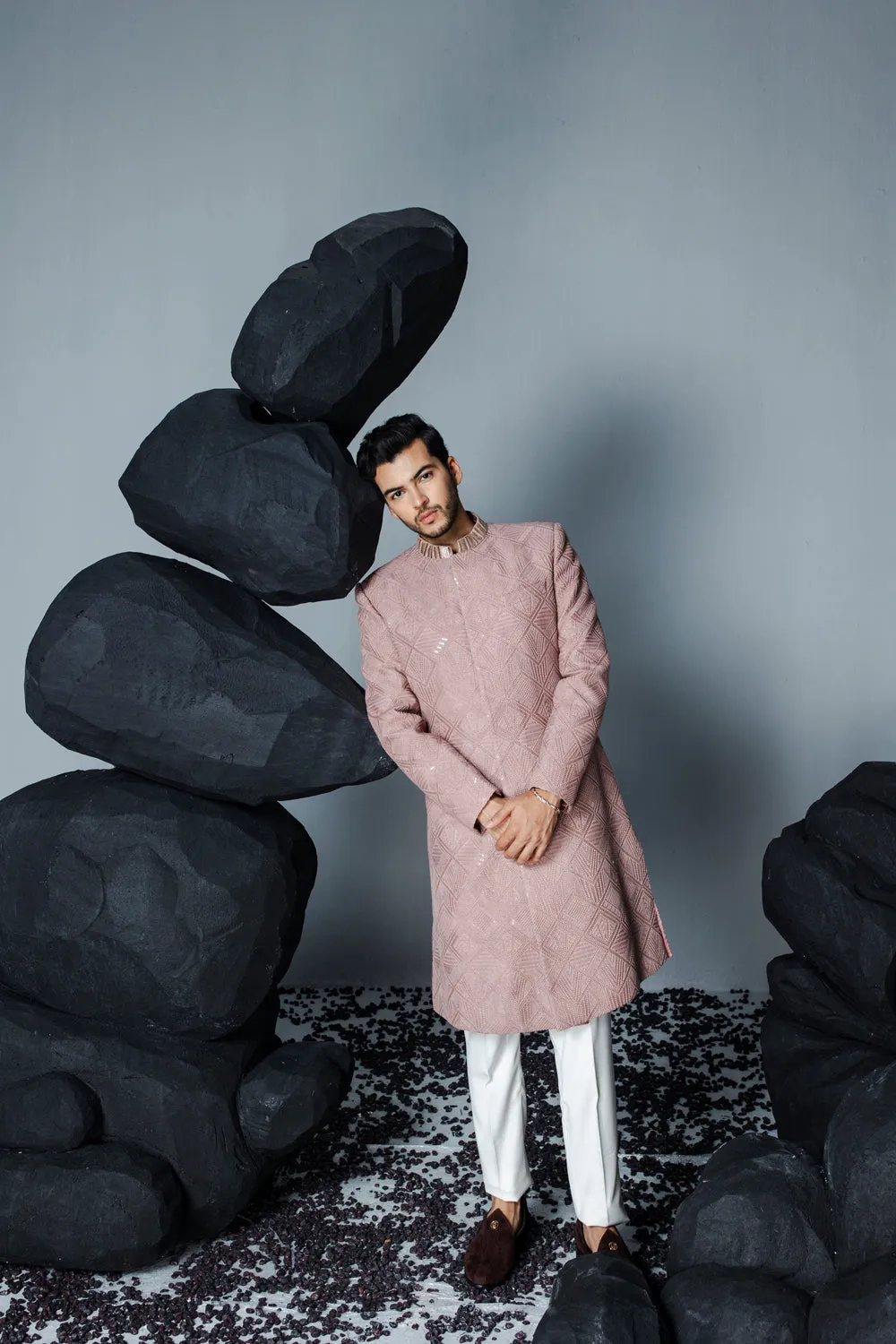 Soft Stone Sherwani Set