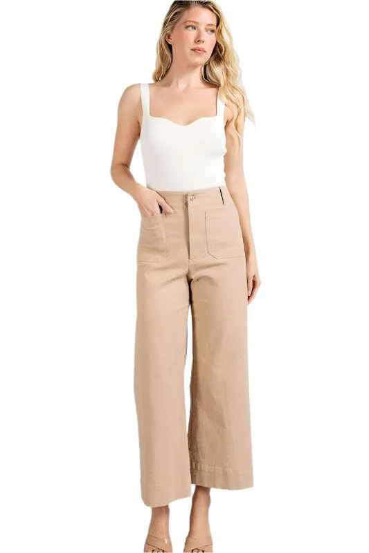 Soft Washed Wide Leg Pants