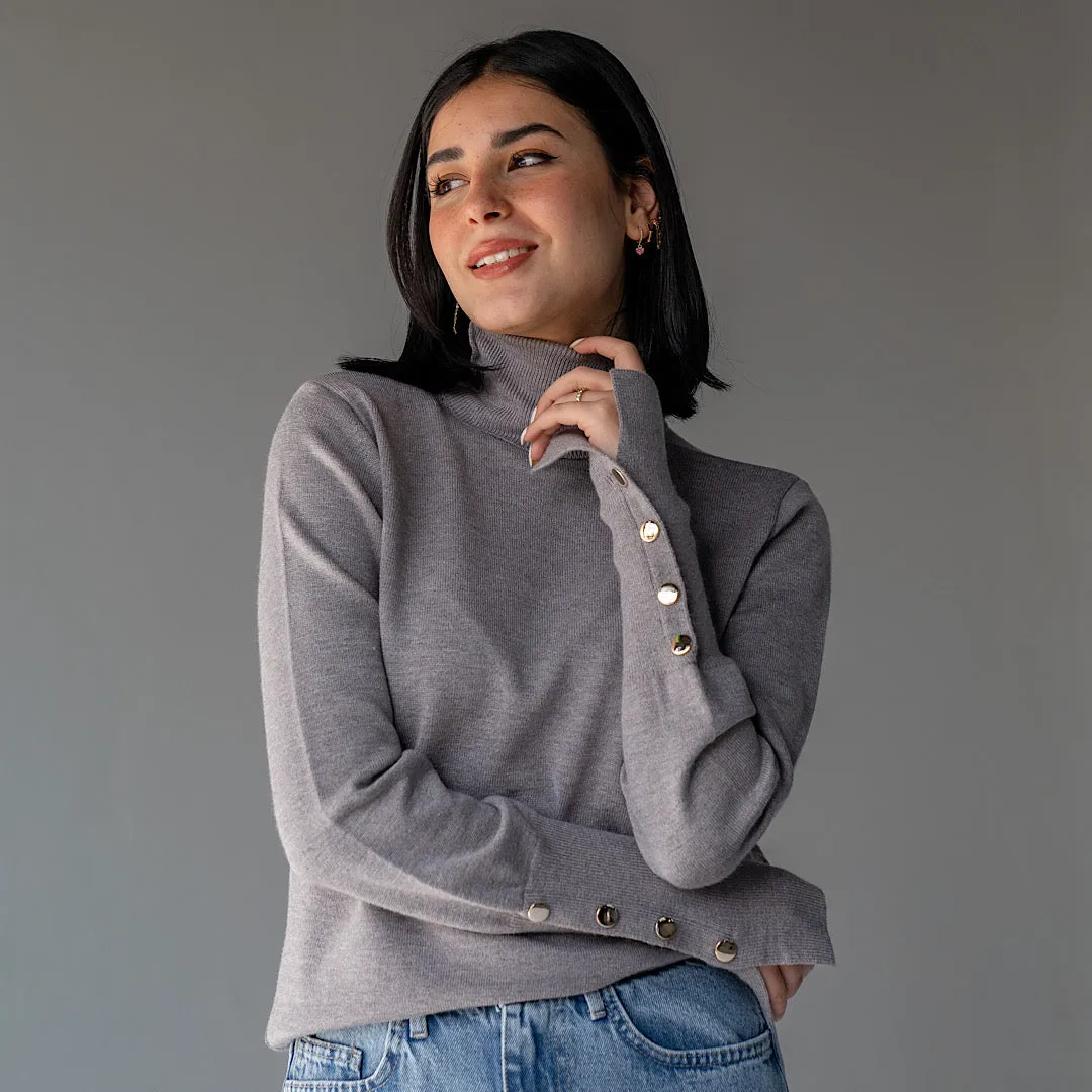 Soft wool turtle neck sweater