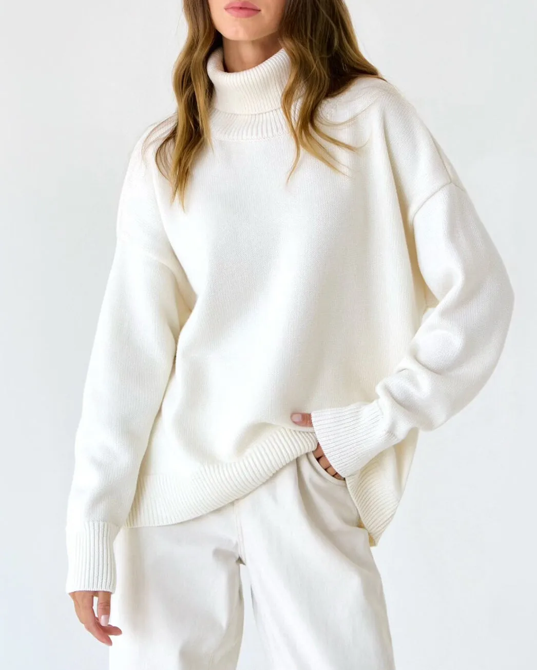 Turtleneck Loose Knit Sweater