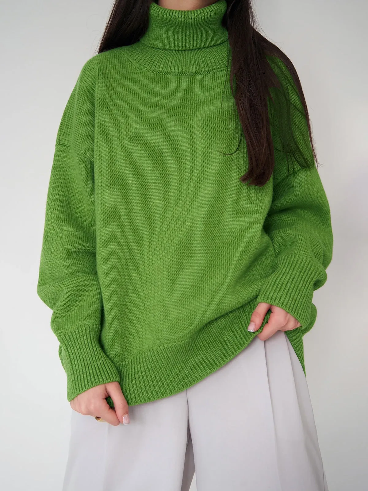 Turtleneck Loose Knit Sweater