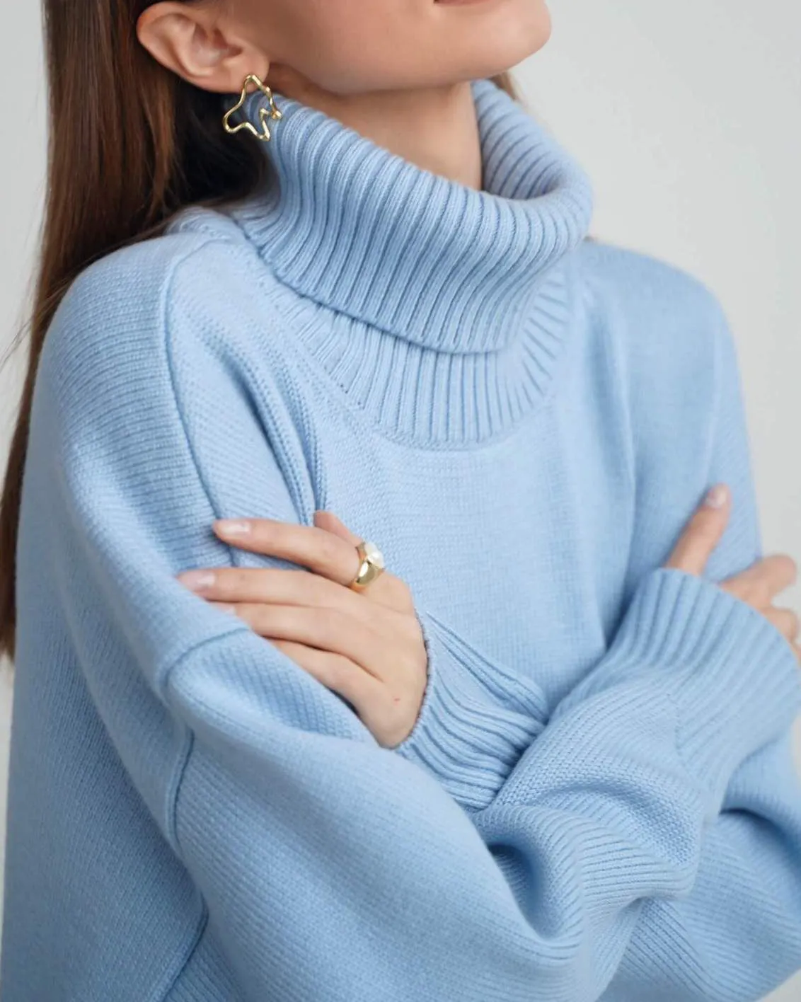 Turtleneck Loose Knit Sweater