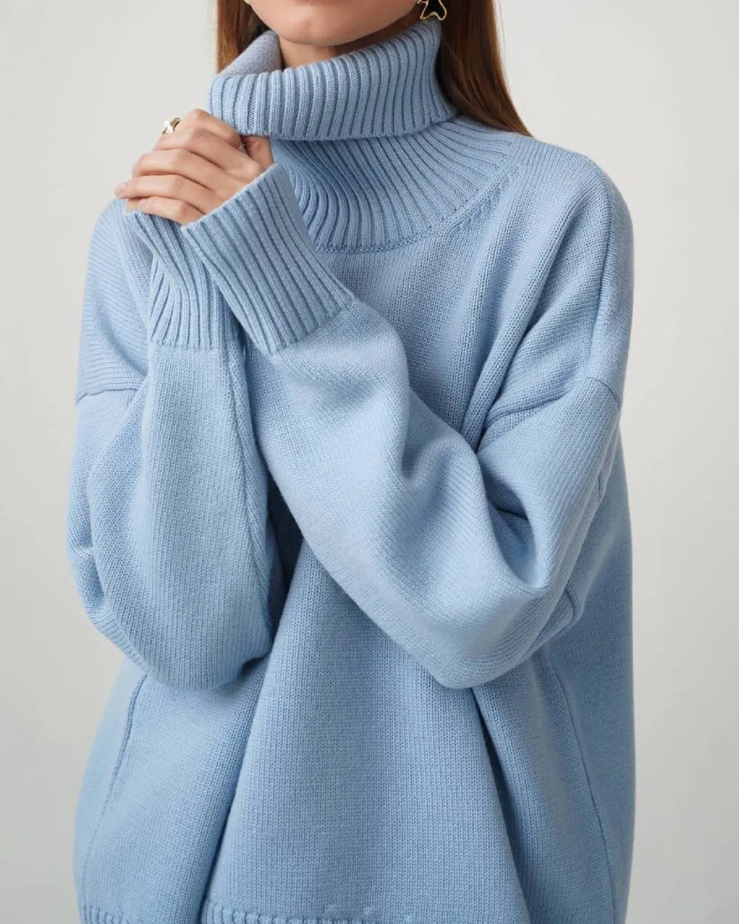 Turtleneck Loose Knit Sweater