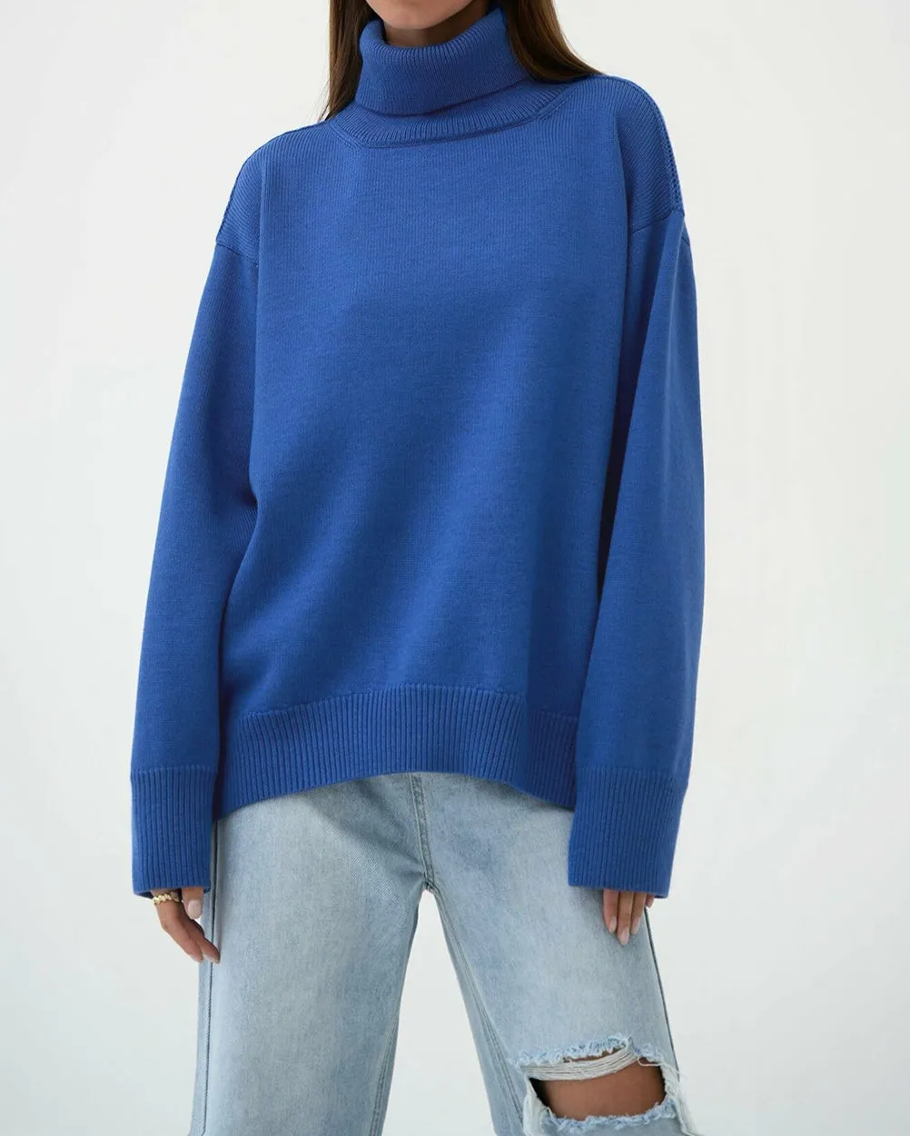 Turtleneck Loose Knit Sweater