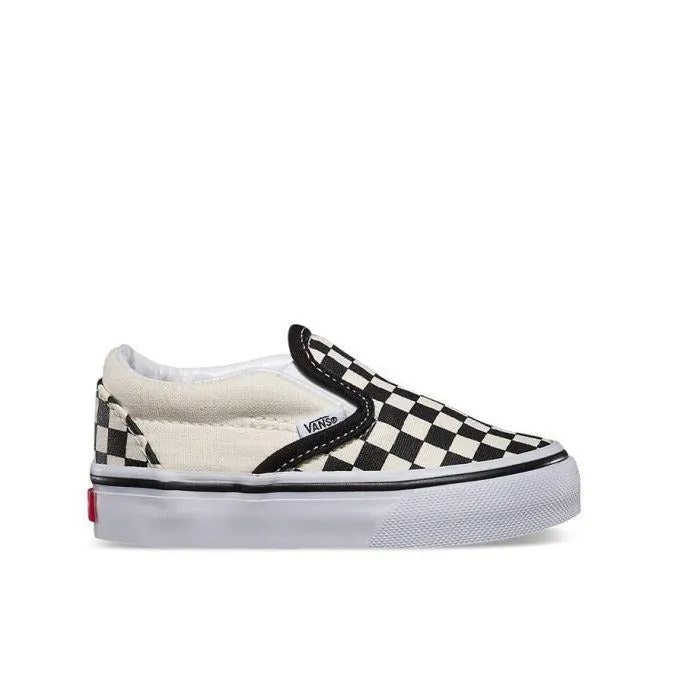 Vans Classic Slip On Checkerboard Toddler - Black/White