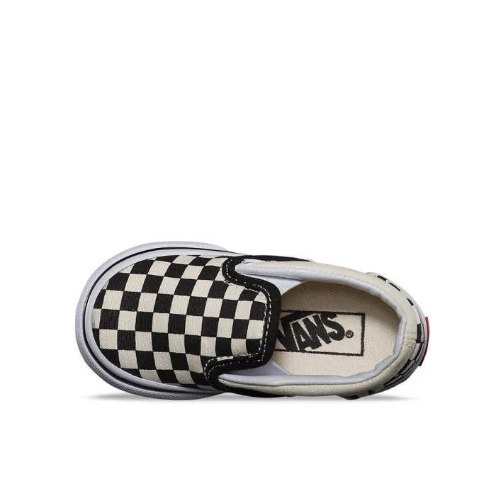 Vans Classic Slip On Checkerboard Toddler - Black/White