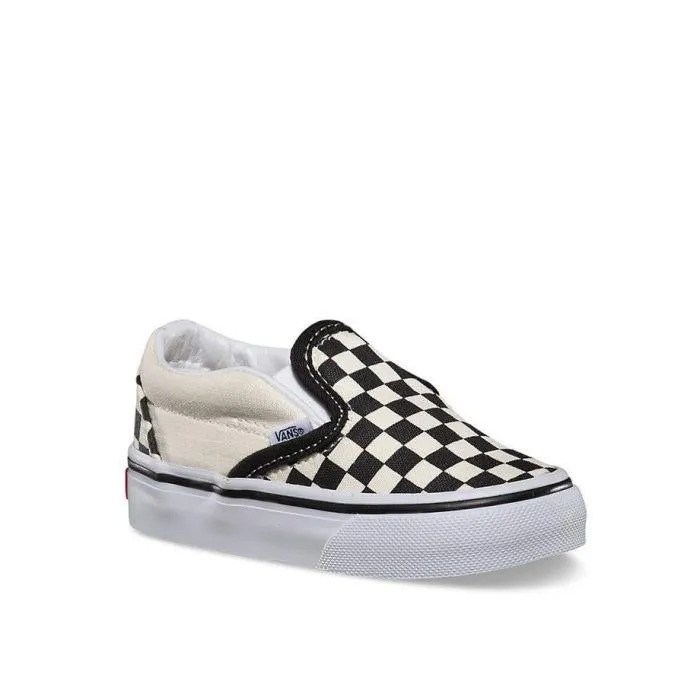 Vans Classic Slip On Checkerboard Toddler - Black/White