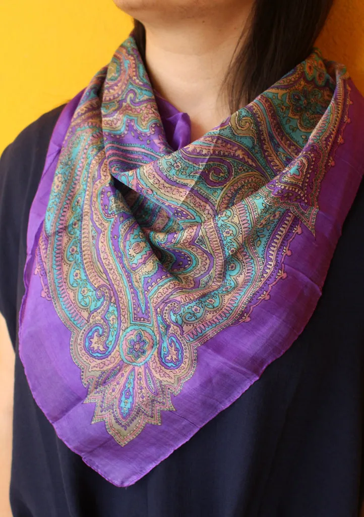 Vibrant Color Soft and Stylish Bandanas Silk Scarves, Summer Accessories