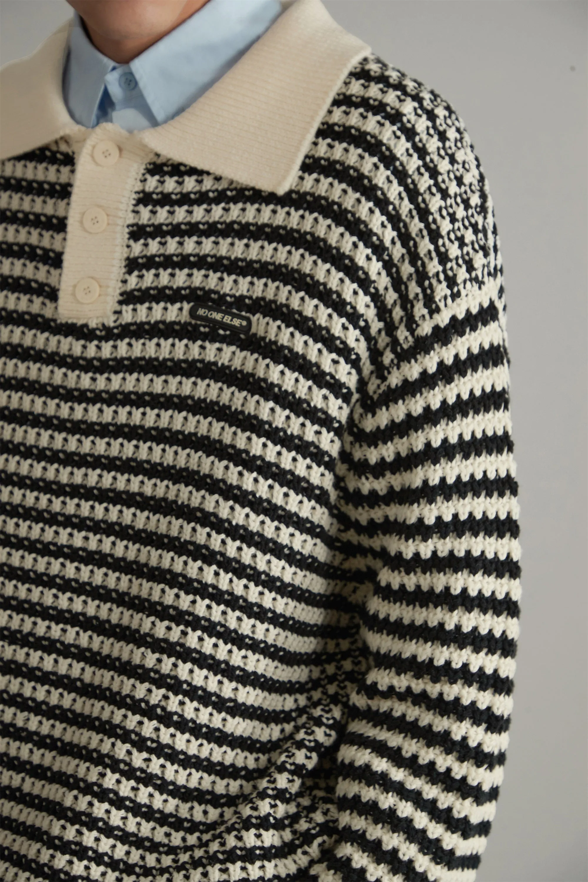 Vintage Loose Fit Stripe Knit Sweater