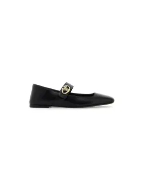 VLogo Locker Leather Ballerinas